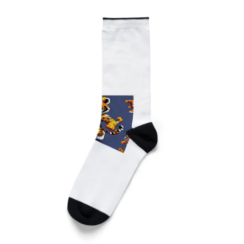 ファイティングポーズをとるトラ Socks