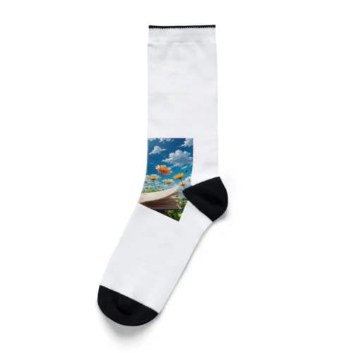 文字から咲いた花 Socks