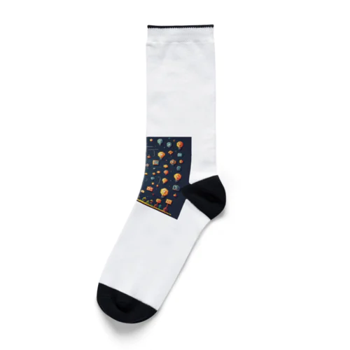 ドット絵シリーズ６ひらめきおじさん Socks