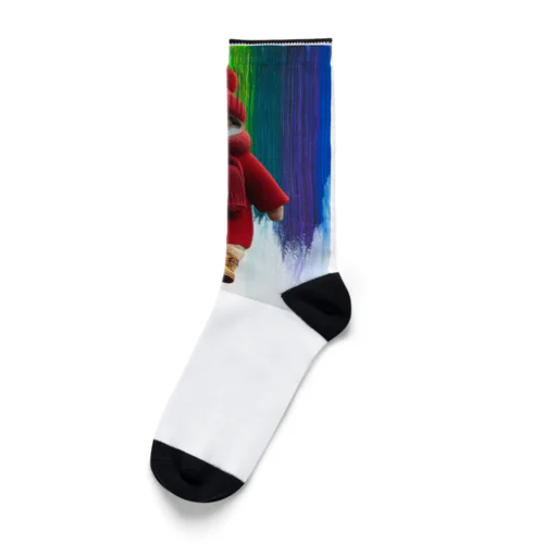 猫のゆずと７COLORS Socks