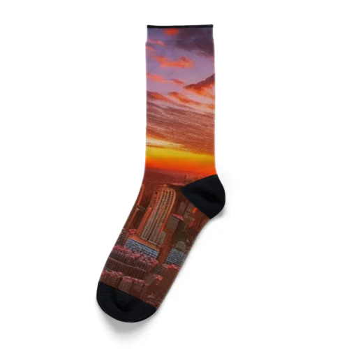 「都会風景」グッズ Socks