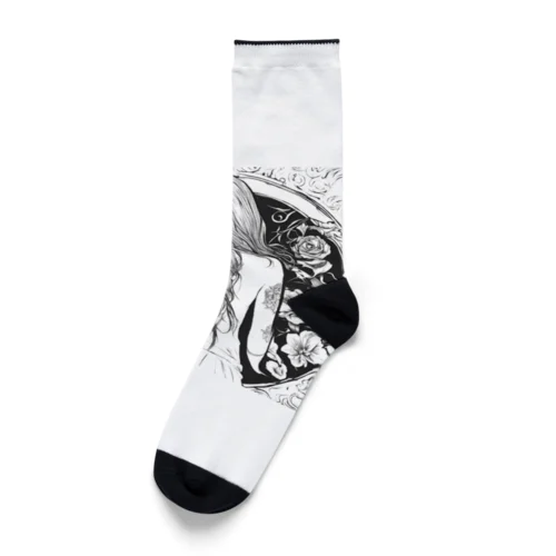 タトゥーガール Socks