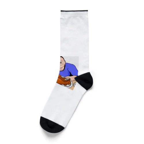 お肉大好きおじさん Socks