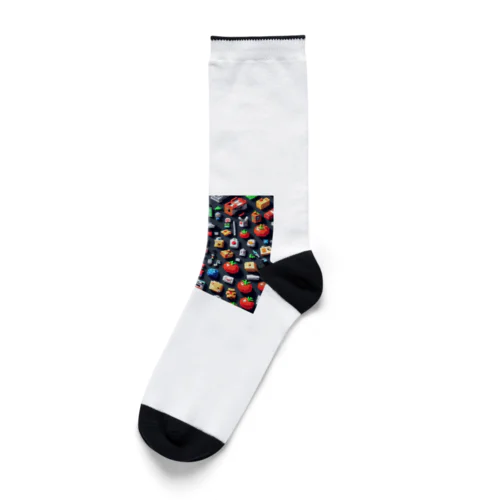 ごちゃごちゃトマト Socks