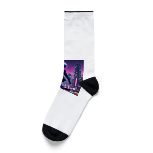 スケボーエイリアン Socks
