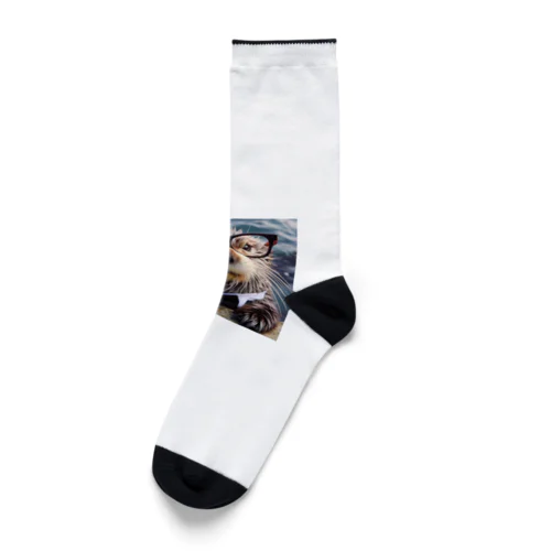 眼鏡フォーマルらっこ Socks