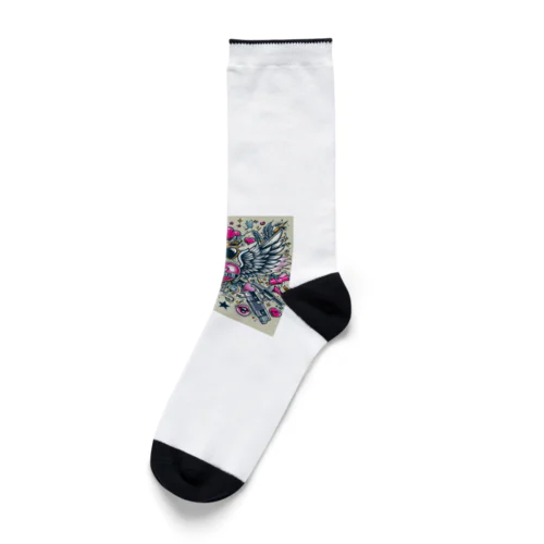 WING HEART005 Socks