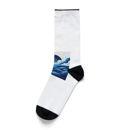 コバルトブルーの海 Socks