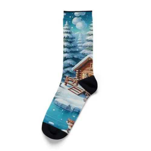 「冬風景グッズ」 Socks