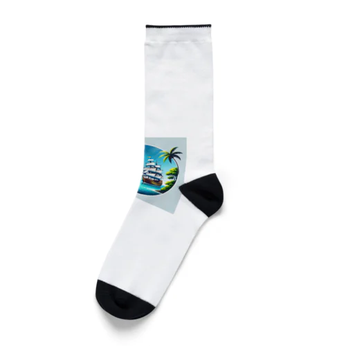 カリブ海と船 Socks