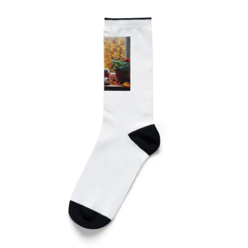 景色を眺める猫 Socks