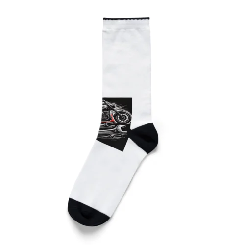 ワイルドライダー・メカニック ロゴ Socks