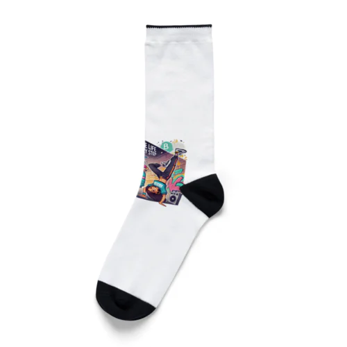 「ステップ一つ一つに命を吹き込む」 Socks