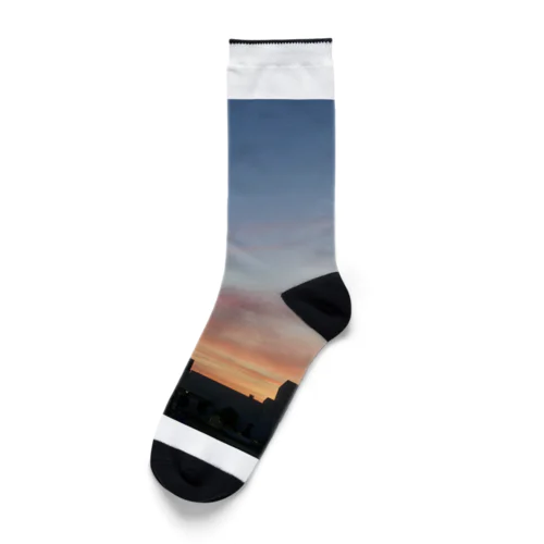 とある日の夕焼け Socks