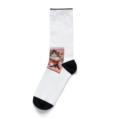 舞妓ネコおにゃん Socks