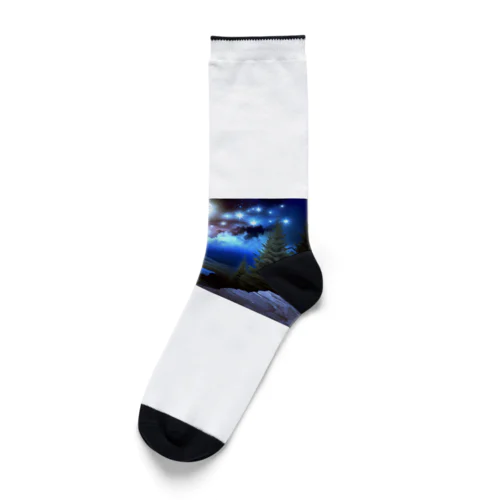 山の夜景 Socks