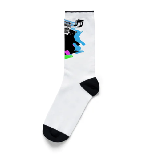 オンガク大好きニャ Socks