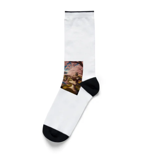 Sakura in Japan Socks