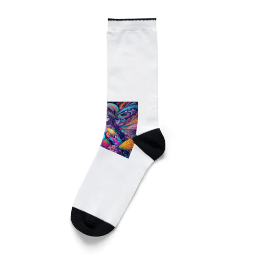 和のサイケデリック Socks