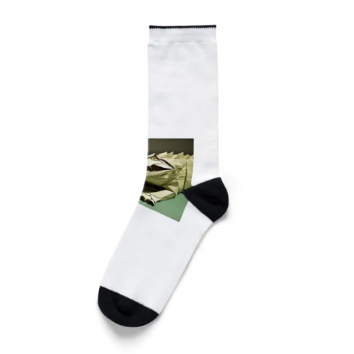 origamiワニ Socks