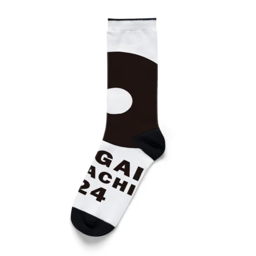 フォトロゲイニング上市まちのわ　10thロゴ（コットン） Socks