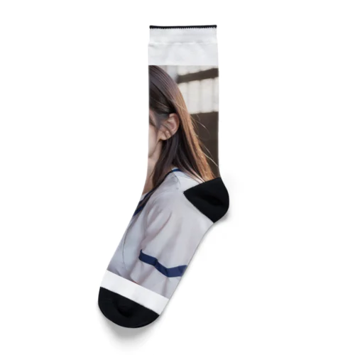 美女との出会い Socks