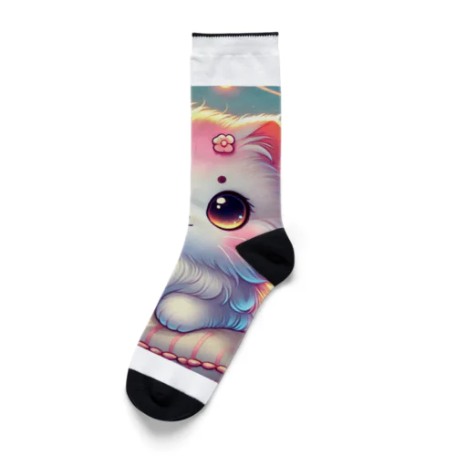 ふわふわ癒し猫Tシャツ🐱💕 Socks