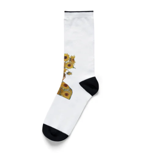 向日葵とゴッホ Socks