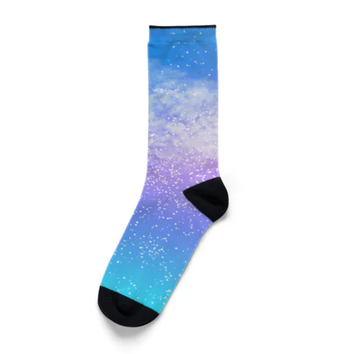 Cosmic Pink Sky Socks