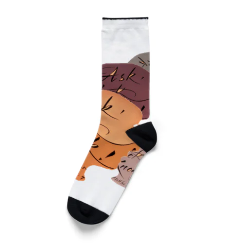 ASK SEEK KNOCK Socks