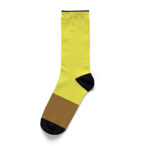 甘くて黄色いもの　プリン　的なもの Socks