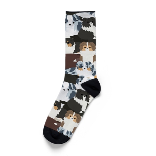 シェルティ親子オールスター Socks