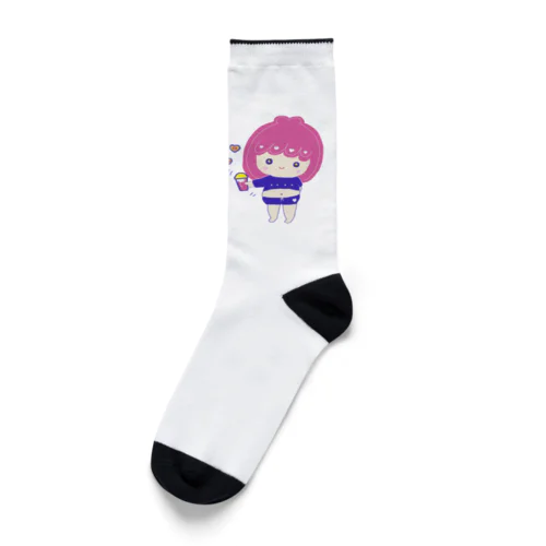 プロテイン女子（ロゴなし） Socks