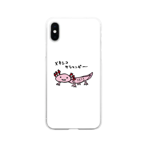 ウーパールーパー Soft Clear Smartphone Case