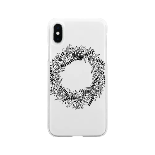 wreath #2 Soft Clear Smartphone Case