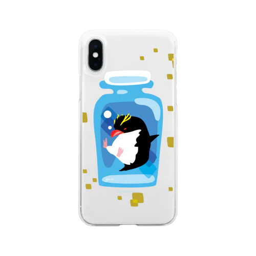 ペンギンの瓶詰めI Soft Clear Smartphone Case