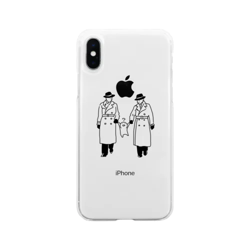 捕まったお文具 Soft Clear Smartphone Case