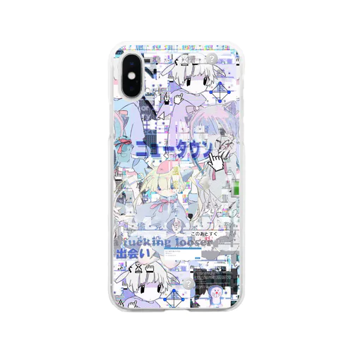 あんしん×リスカちゃん Soft Clear Smartphone Case