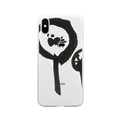 花の筆 Soft Clear Smartphone Case