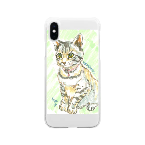 子猫ケンケン Soft Clear Smartphone Case