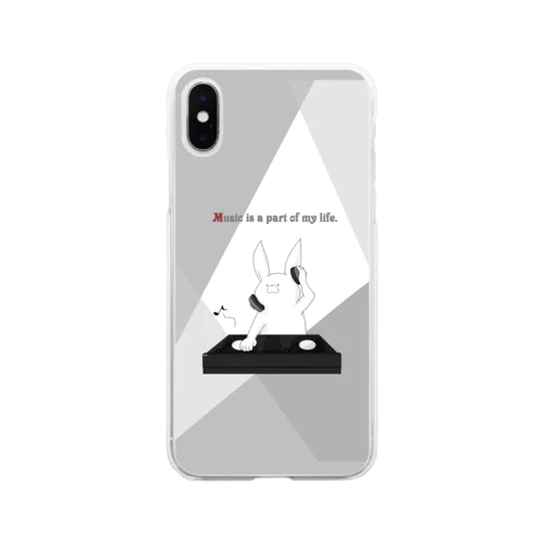 Music is a part of my life. Soft Clear Smartphone Case