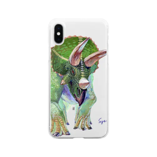 Triceratops Soft Clear Smartphone Case