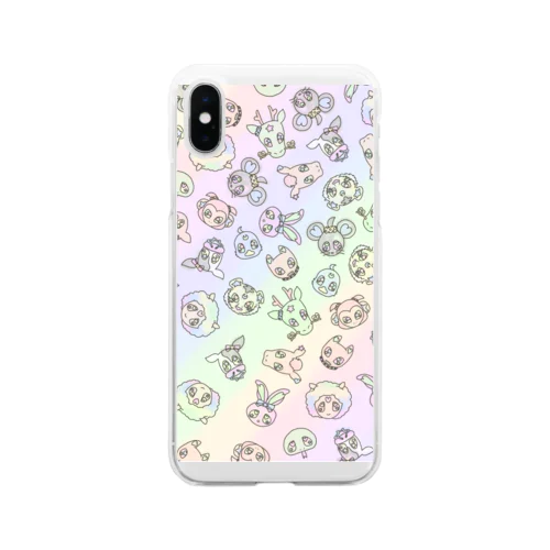 干支/カラフル Soft Clear Smartphone Case