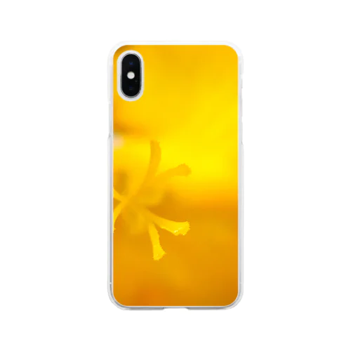黄色いフリージア Soft Clear Smartphone Case