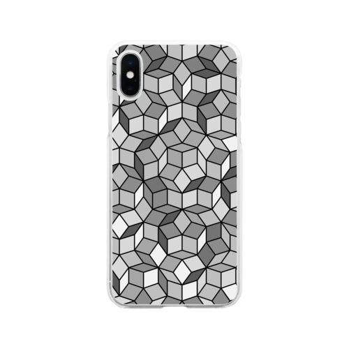 ペンローズモザイク Soft Clear Smartphone Case