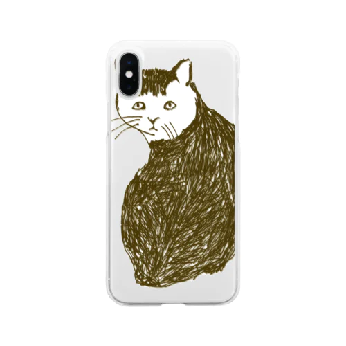 ネコ（Tシャツ・パーカー・グッズ・ETC） Soft Clear Smartphone Case