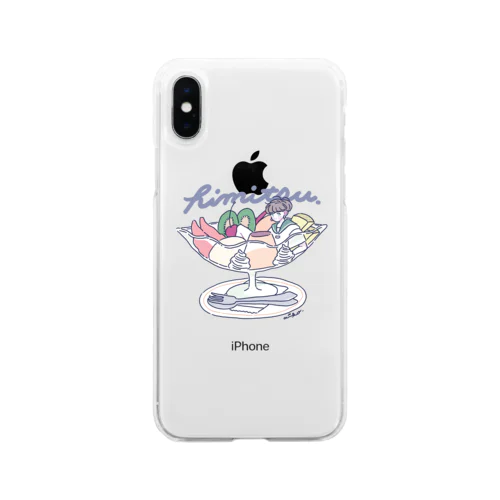 プリン・ア・ラ・モード Soft Clear Smartphone Case