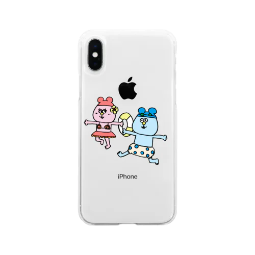 ねんたん&ねみこちゃん Soft Clear Smartphone Case