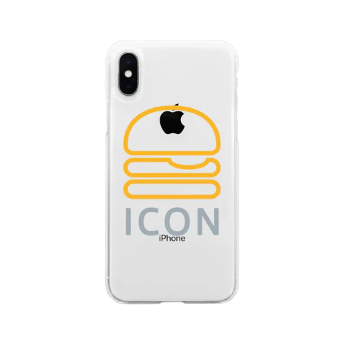 ICONロゴ Soft Clear Smartphone Case