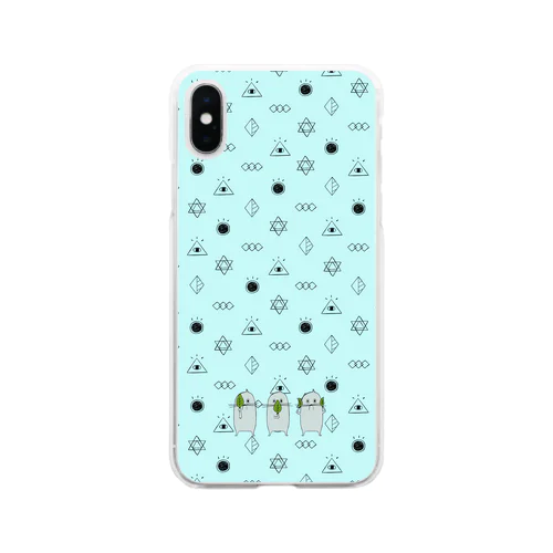 モグモグモグー Soft Clear Smartphone Case